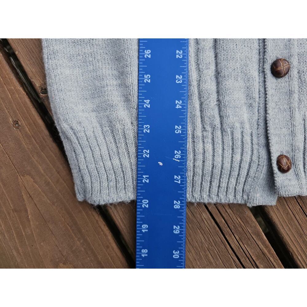 Iron Mountain Clothing Vintage Cardigan Knit Sweater Gray Button Womens XL - Picture 5 of 6